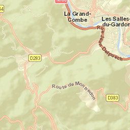 Les Salles-du-Gardon Street Map