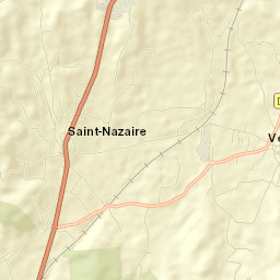 Vénéjan Street Map