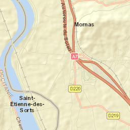 Mornas Street Map