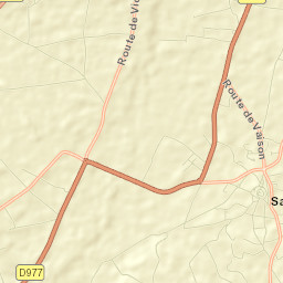 Sablet Street Map