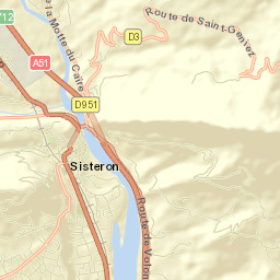 Sisteron Street Map