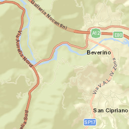 Beverino Street Map