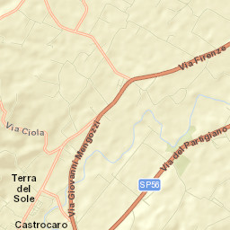 Castrocaro Terme e Terra del Sole Street Map