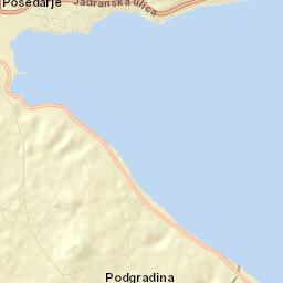 Posedarje Street Map