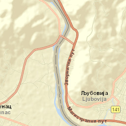 Ljubovija Street Map
