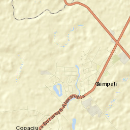 Comuna Ghimpaţi Street Map