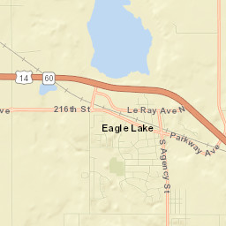 Eagle Lake Street Map