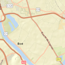 Boé Street Map