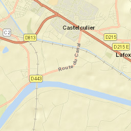 Castelculier Street Map