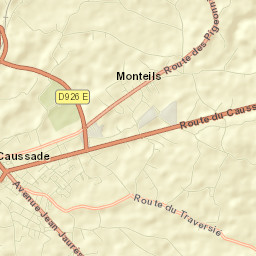 Monteils Street Map