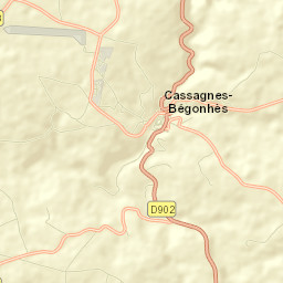 Cassagnes-Bégonhès Street Map