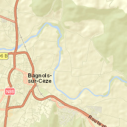 Bagnols-sur-Cèze Street Map