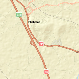 Piolenc Street Map
