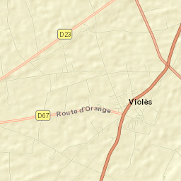 Violès Street Map