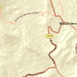 Malaucène Street Map