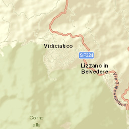 Lizzano in Belvedere Street Map