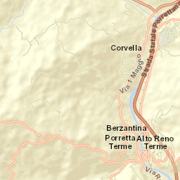 Porretta Terme Street Map
