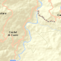Castel di Casio Street Map