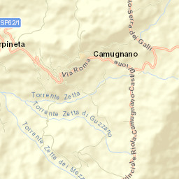 Camugnano Street Map