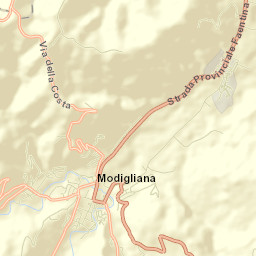 Modigliana Street Map