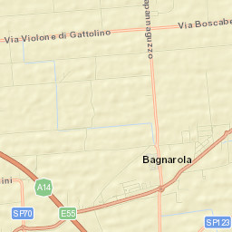 Bagnarola Street Map