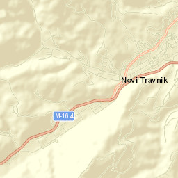 Novi Travnik Street Map