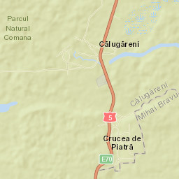 Comuna Călugăreni Street Map