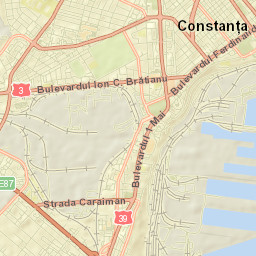 Constanţa Street Map