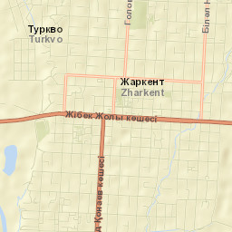 Zharkent Street Map