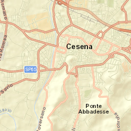 Cesena Street Map