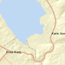 Gornji Karin Street Map