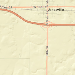 Janesville Street Map