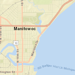 Manitowoc Street Map