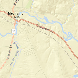 Mechanic Falls Street Map