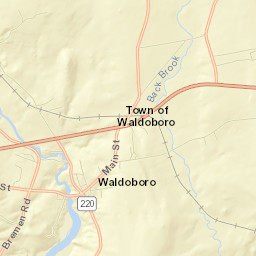 Waldoboro Street Map
