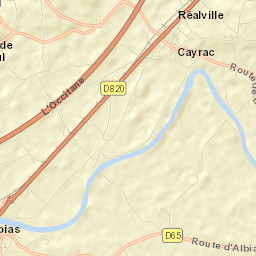 Réalville Street Map