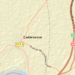 Caderousse Street Map