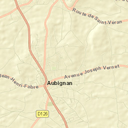 Aubignan Street Map