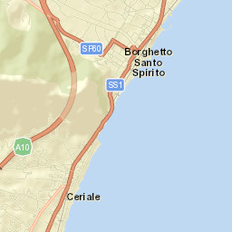 Borghetto Santo Spirito Street Map