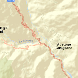 Cutigliano Street Map