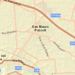 San Mauro Pascoli Street Map