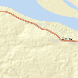 Ostrov Street Map