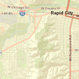 Rapid City Street Map