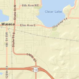 Waseca Street Map