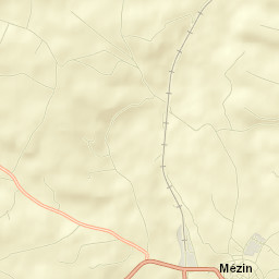 Mézin Street Map