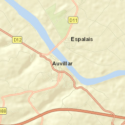 Auvillar Street Map
