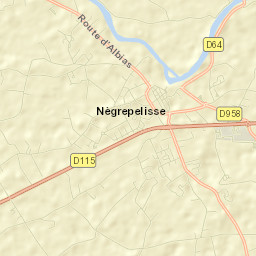 Nègrepelisse Street Map