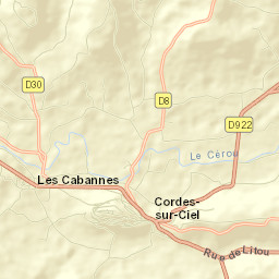 Cordes-sur-Ciel Street Map