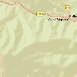 Valleraugue Street Map
