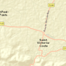 Saint-Victor-la-Coste Street Map